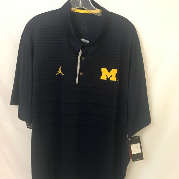 Michigan Jordan Gear >> Nike Air Jordan University Of Michigan Polo Men S Nwt Michigan Jordan Gear >> Nike Air Jordan University Of Michigan Polo Men S Nwt